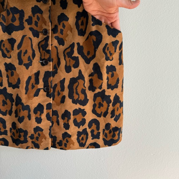 Jungle Kenzo Vintage Leopard Button Up Dress Size XS Made in France - Picture 5 of 11